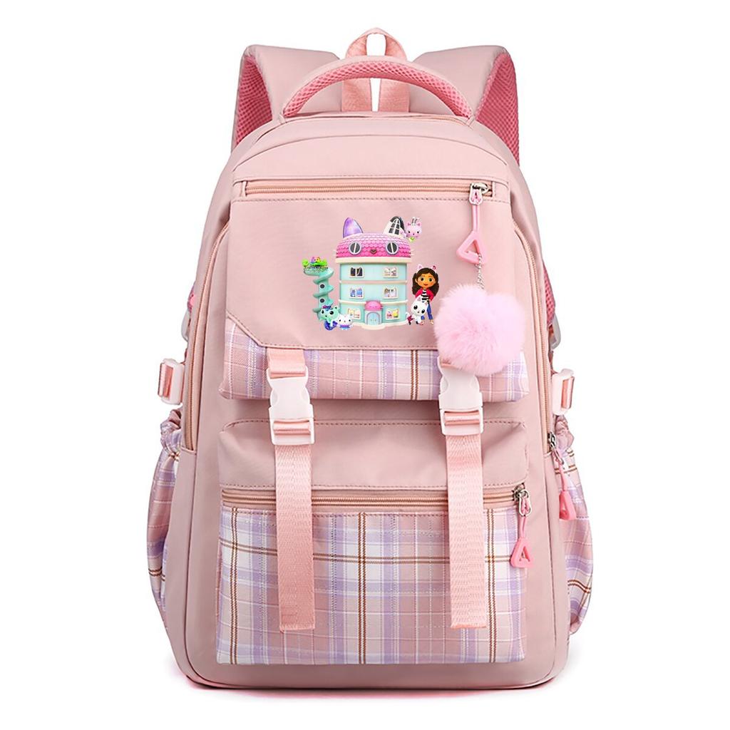 Gabys Puppenhaus Animierter Peripherer Bedruckter Rucksack College-Wind Hohe Kapazität Studenten-Schultasche