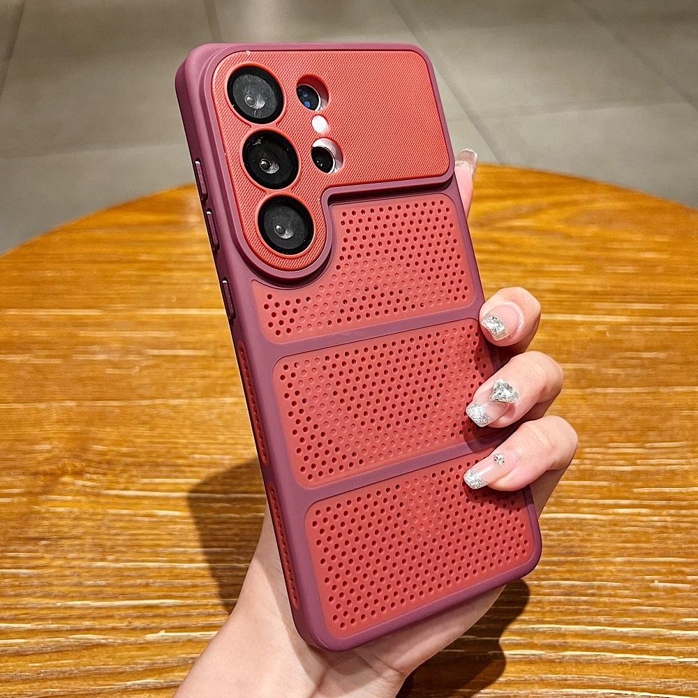 Luxury Heat Dissipation Camera Protection Phone Case For Samsung Galaxy S26 S25 S24 Ultra Magnetic Charging Shockproof Cover