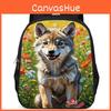 Trendy Wolf Animal Backpack For Children Lightweight And Large Capacity School Bag