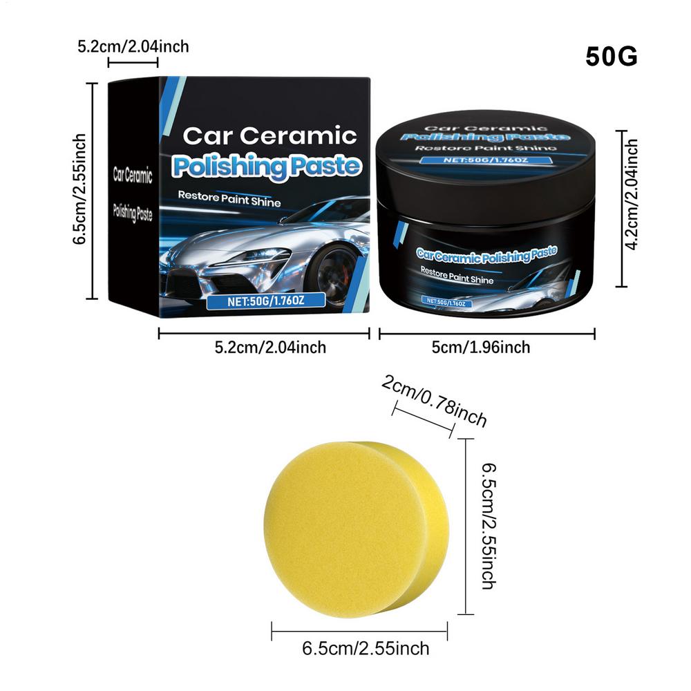 

Автомобільний Віск Керамічне Покриття 50г Швидкий Віск Крем Керамічне Покриття для Автомобілів Вантажівок Будинків на Колесах Гаража Деталізація Фарби Автомобільний