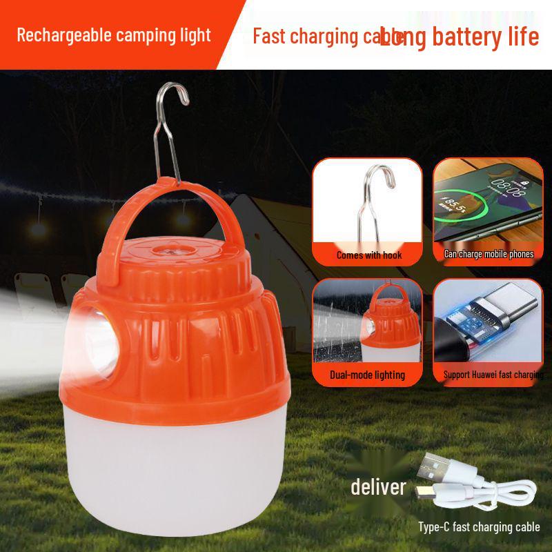 Solar Rechargeable Camping Light with Ultra-Long Battery Life for Emergency and Mobile Use.