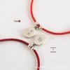 Sterling Silver Zodiac Red Rope Bracelet for Women - Woven Charm for Peace and Luck