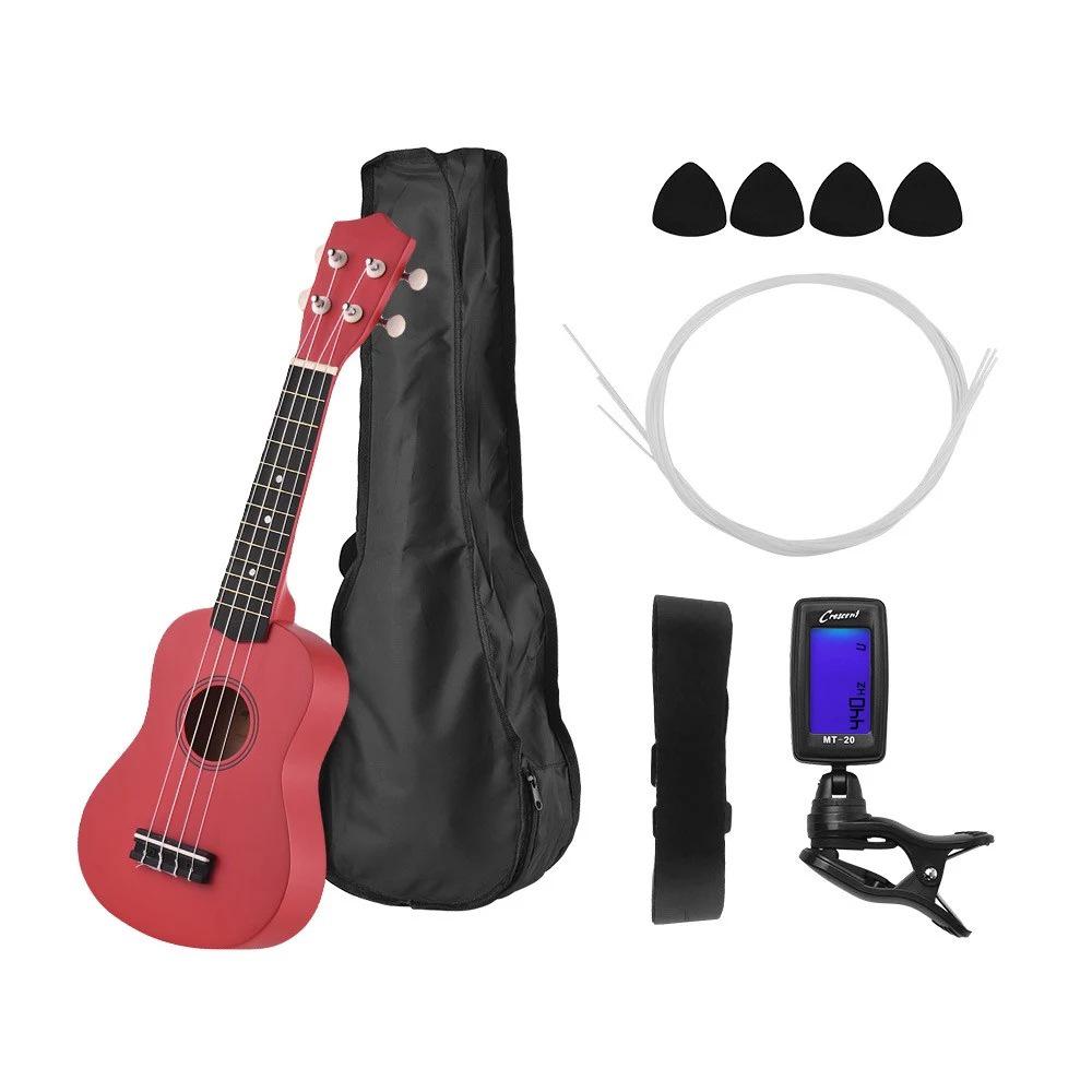 21-inch All-Linden Wood Ukulele with Full Accessories Set for Beginners