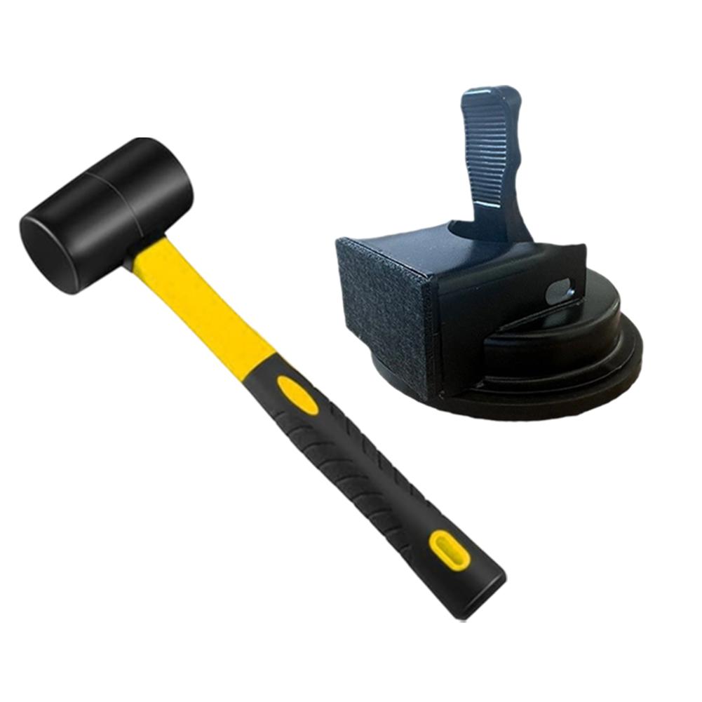 Professional Style Glass Suction Cup Lifter and Rubber Hammer for Floor Gap Repair and Moving Heavy Glass Panels