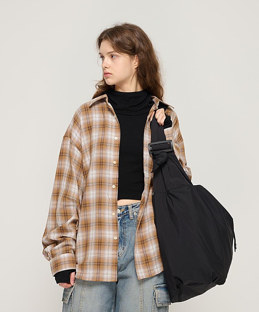 Cargobros For Woman Street Oversized Crossbody Shoulder Bag (Black)