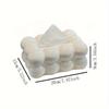 Modern Cloud-Shaped Glossy Plastic Tissue Box Holder – Stylish Home Decor for Kitchen, Bedroom & Living Room | Decorative Item