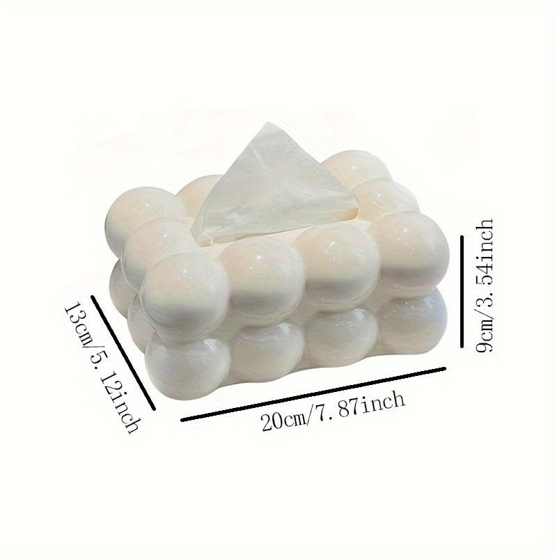 Modern Cloud-Shaped Glossy Plastic Tissue Box Holder – Stylish Home Decor for Kitchen, Bedroom & Living Room | Decorative Item