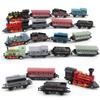 Autospielzeug 4 Stück Simulation Retro Dampflokomotive Legierung Maßstabsgetreues Modell Trägheits-Rückzieher Lernspielzeug für Kinder