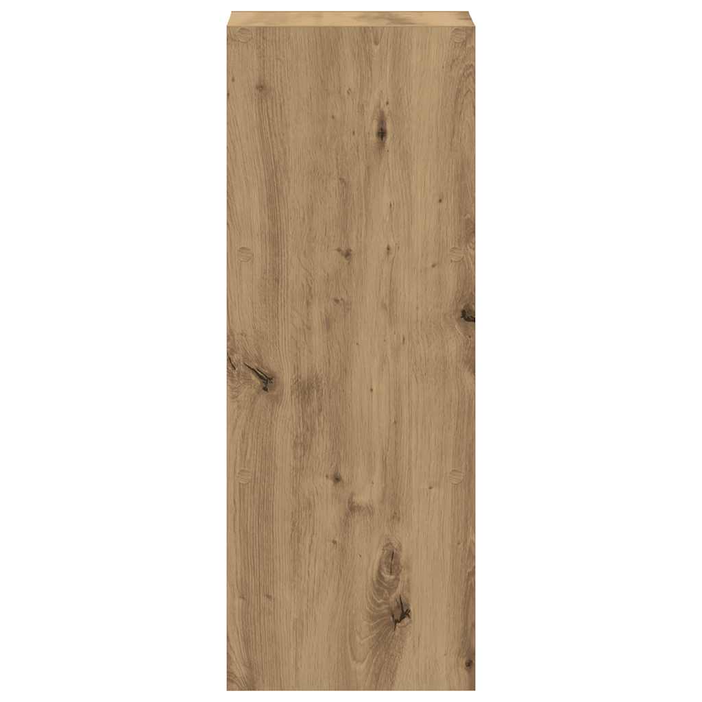 Stackable Bookshelf Artisan Oak 30 X 30 X 80 Cm Engineered Wood