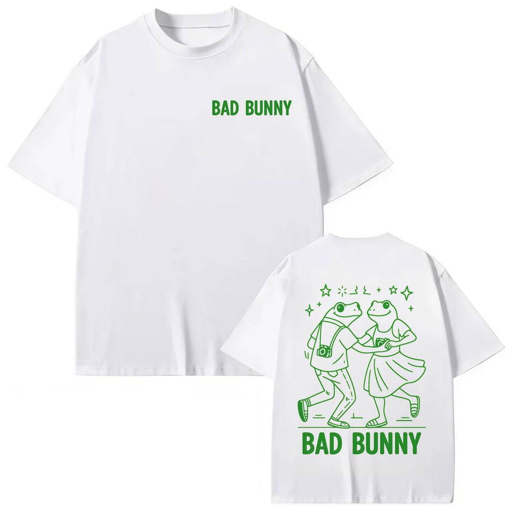 Rapper Bad Bunny Merch T-shirt Harajuku Hip Hop Style Short Sleeve T-shirts Men Women Summer Casual Oversized T Shirts