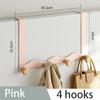 Wave Shape Hook Behind The Door No Punching Required Iron Raw Wood Hanging Clothes Hook Bedroom Wall Storage Clothes Hanger
