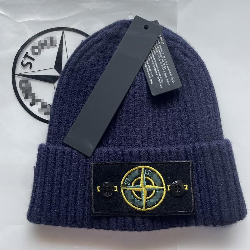 Winter Knitted Hat Outdoor Windproof Cold Proof Compass Decoration Warm Hat
