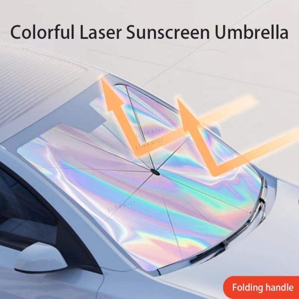 Laser Car Sun Shade Retractable Sun Protector Shade Coversv Windshield Sunshade Auto Protection