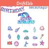 Mermaid Themed Birthday Party Decorations Beautiful Mermaid Birthday Banner And Cake Toppers