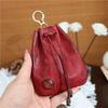 The First Layer Of Cowhide Change Bag, Car Key Bag, Lucky Bag, Broken Silver Bag, Hanging Fanny Bag, Men'S And Women'S Bundle Bags Simple Hanging Bags
