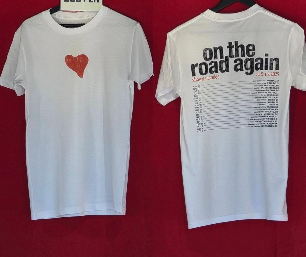 Shawn Mendes On the Road Again Tour Merch T-Shirt Unisex S-5XL Unisex T-Shirt S