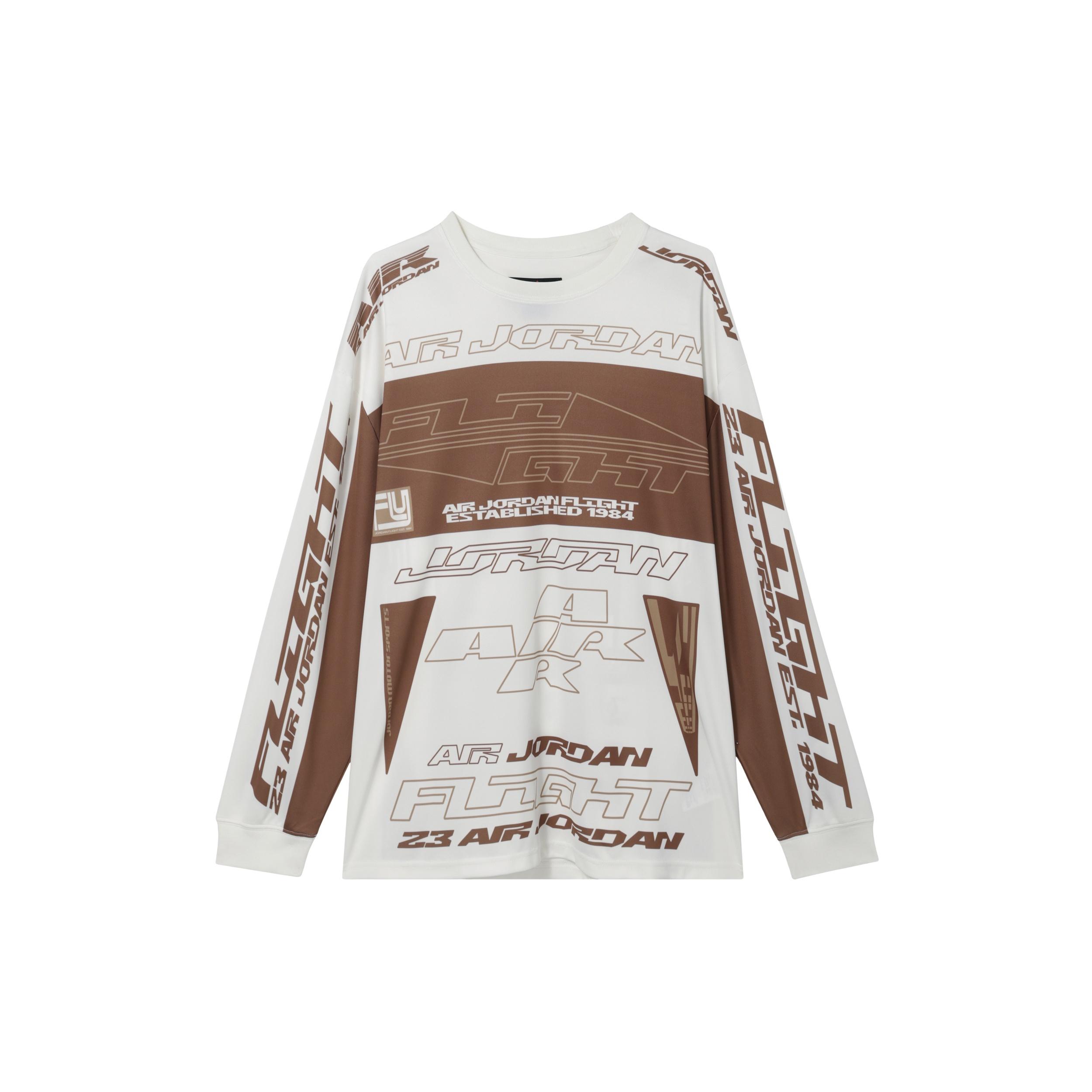 Air Jordan MVP Graphic Sweatshirt Asia Sizing Sail Brown Men s FV7240-133 L