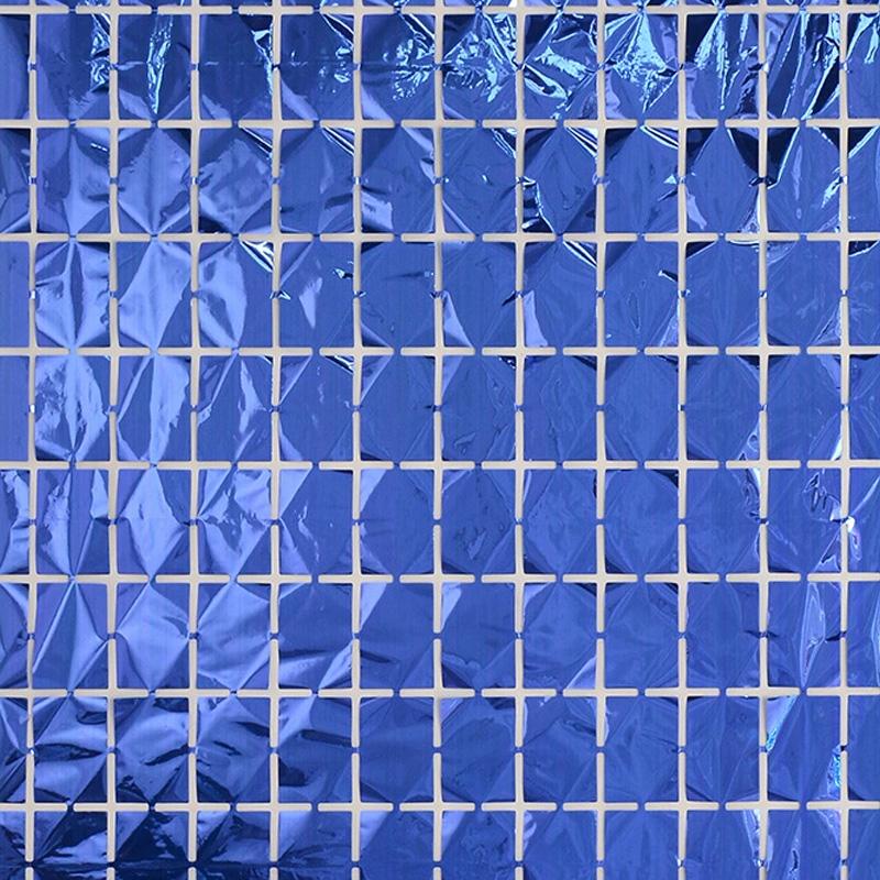 

1 шт. Квадратные пайетки Домашний декор Декорации для девичника Занавес для фона стены Декор для вечеринки по случаю дня рождения 1*2м темно-синий