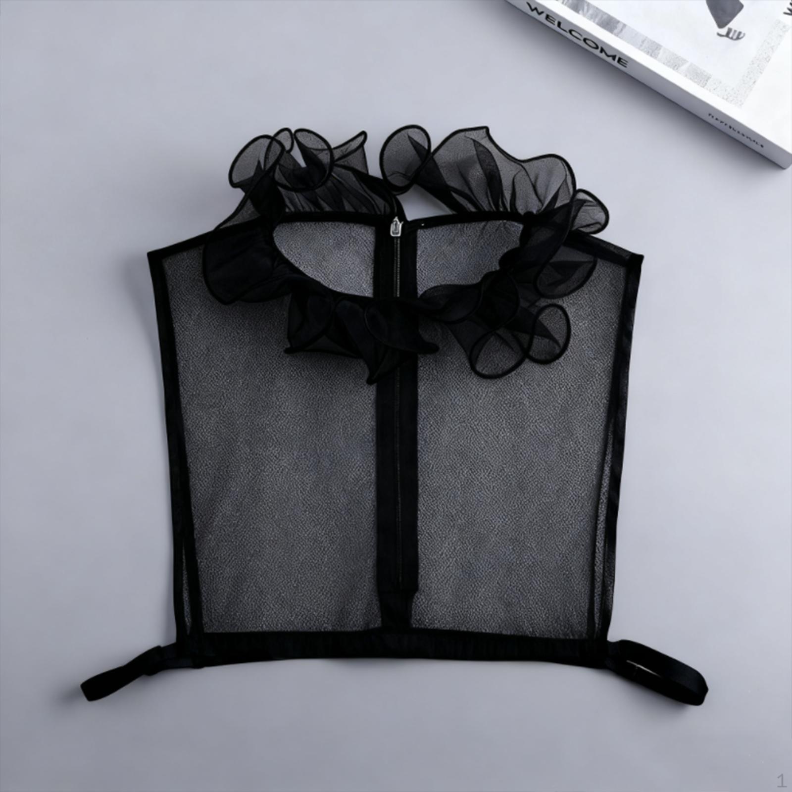 

Женские накладные воротники Аксессуары для одежды Прочность Практичность Элегантность, Декоративные чёрный