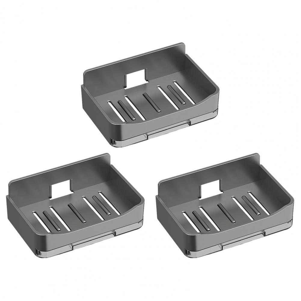 Bathroom Soap Holder Without Drilling Bathroom Shower Storage Soap Tray Mesh Rack Wall Soap Dish Organizer Bathroom Accessories