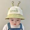 Solid Color Newborn Sun Hat Embroiderey Toddler Panama Sun Hat Baby Fisherman Hat  Streetwear