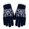 Snowflake Christmas Gloves Finger Touch Screen Gloves Knitted Gloves Warm Gloves Outdoor Cycling Gloves
