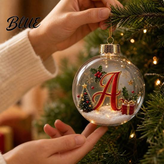 Decorative Holiday Tree Hanging Ball Ornament Light‑Up Christmas Story Baubles Glowing Mini Animals Ornament