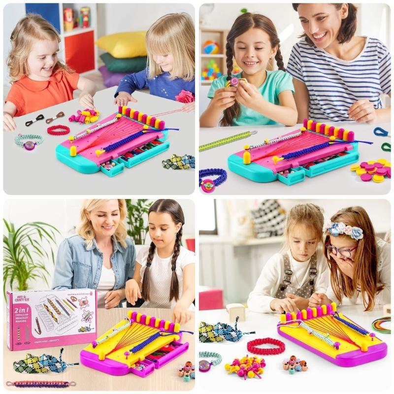 Friendship Bracelet Maker Set Inspires Creativity and Hands On Skills for Unique Designs for Kids and Beginners