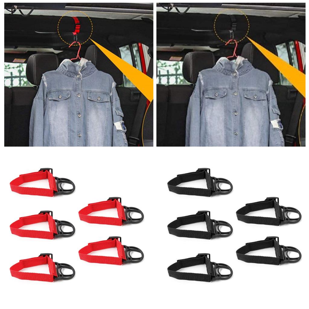 2/4PCS Coat Hook Clothes Hanger 45cm for Jeep Wrangler TJ JK JL JT 1997-2023 Roll Bar Clothes Hat Hook Car Interior Accessories Re1