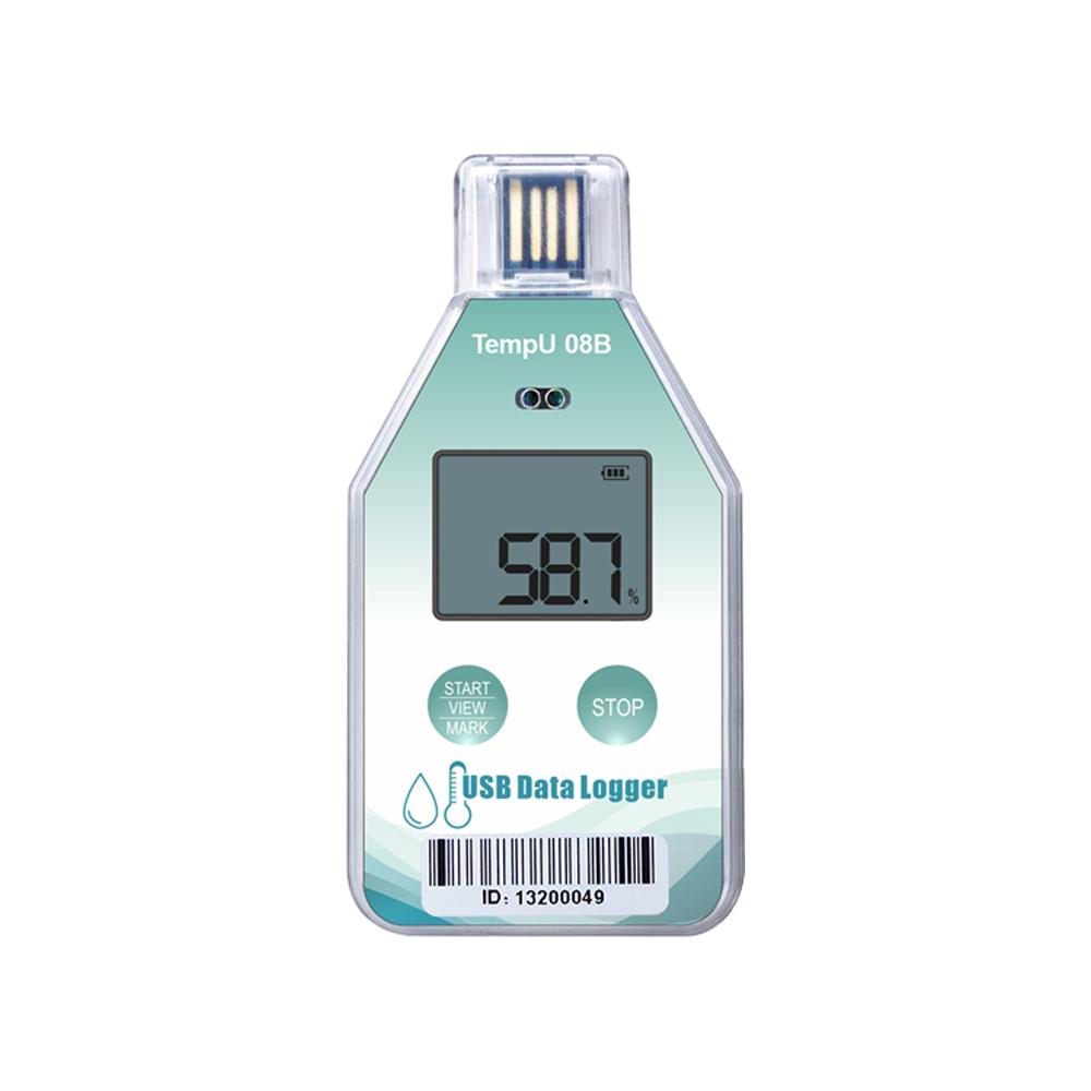 High Precision USB Temperature Humidity Data Logger Single Use Thermometer Recorder Report PDF for Lab Refrigerated Cold Chain