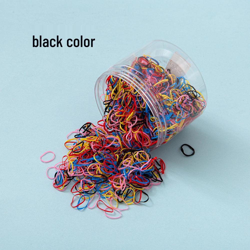 1000-Piece Children's Mini Hair Ties - Gentle, Non-Damaging Elastic Bands for Girls