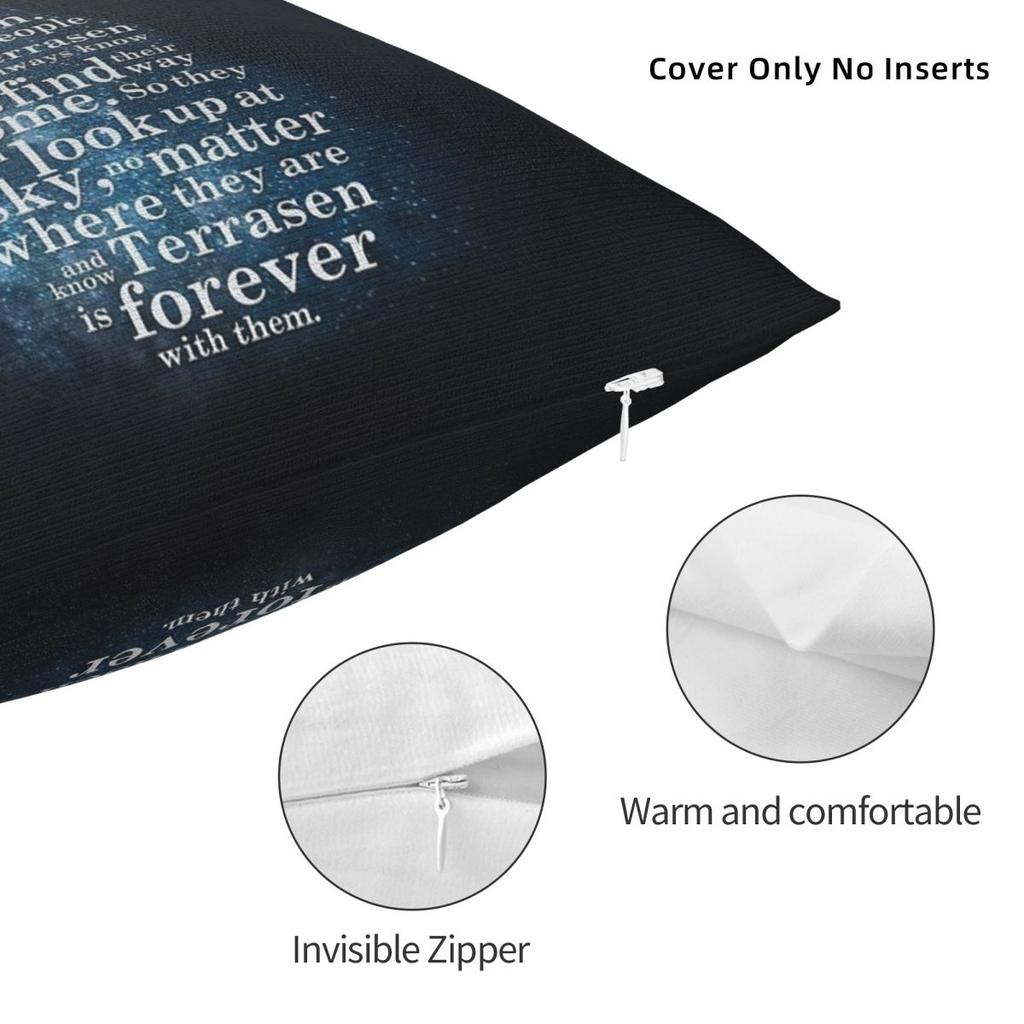 Throne Of Glass The Lord Of The North Square Pillowcase Polyester Linen Velvet Pattern Zip Decor Room Cushion Case 18"