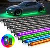 N8 Car Underglow Light Bar Kit,  RGB+IC LED, Exterior Underbody Multicolor Neon Light Strip, Wireless App & Remote Control
