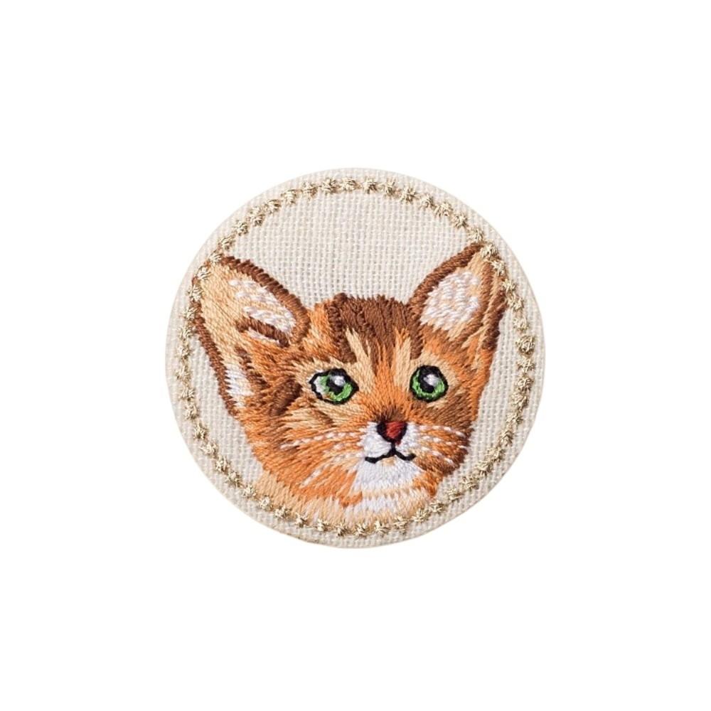 5pcs Iron on Cat Embroidered Patch Clothes Stickers Cute Dog Clothing Patch DIY Cartoon Clothes Appliques Sewing