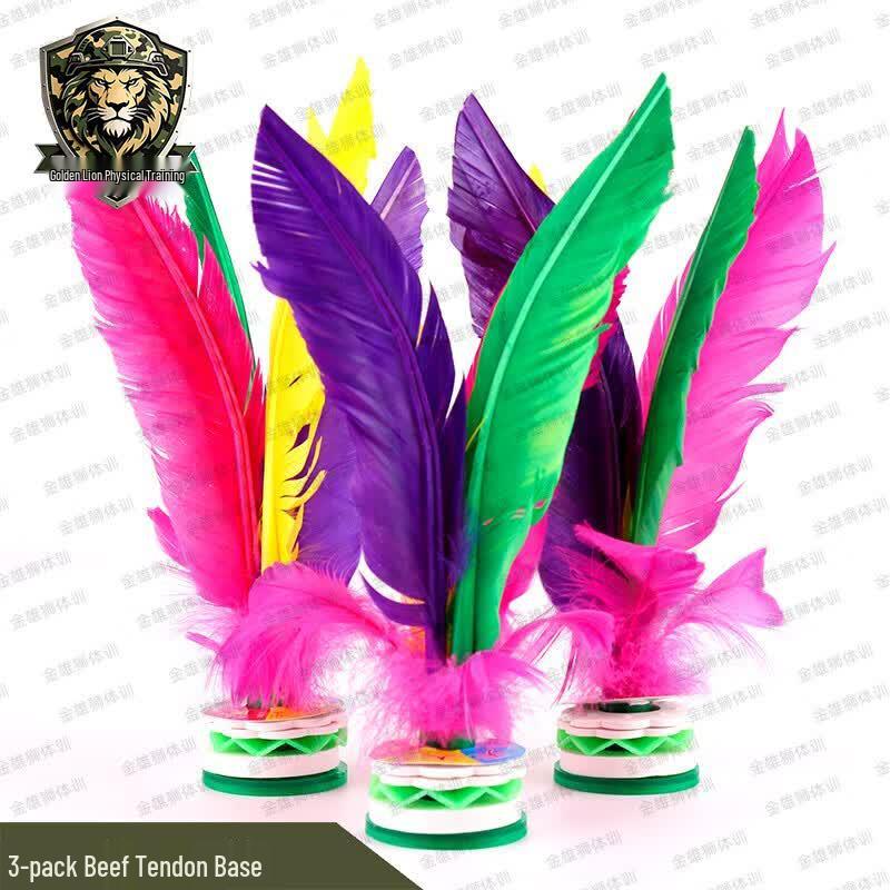 Jin Xionglion Colorful Goose Feather Shuttlecock