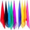 ZQION Magic Silk Handkerchief Magician Juggling Scarves Magic Tricks Stage Props Colorful Silk Scarf Classic Toys Accessories,5PCS (15 * 15CM)