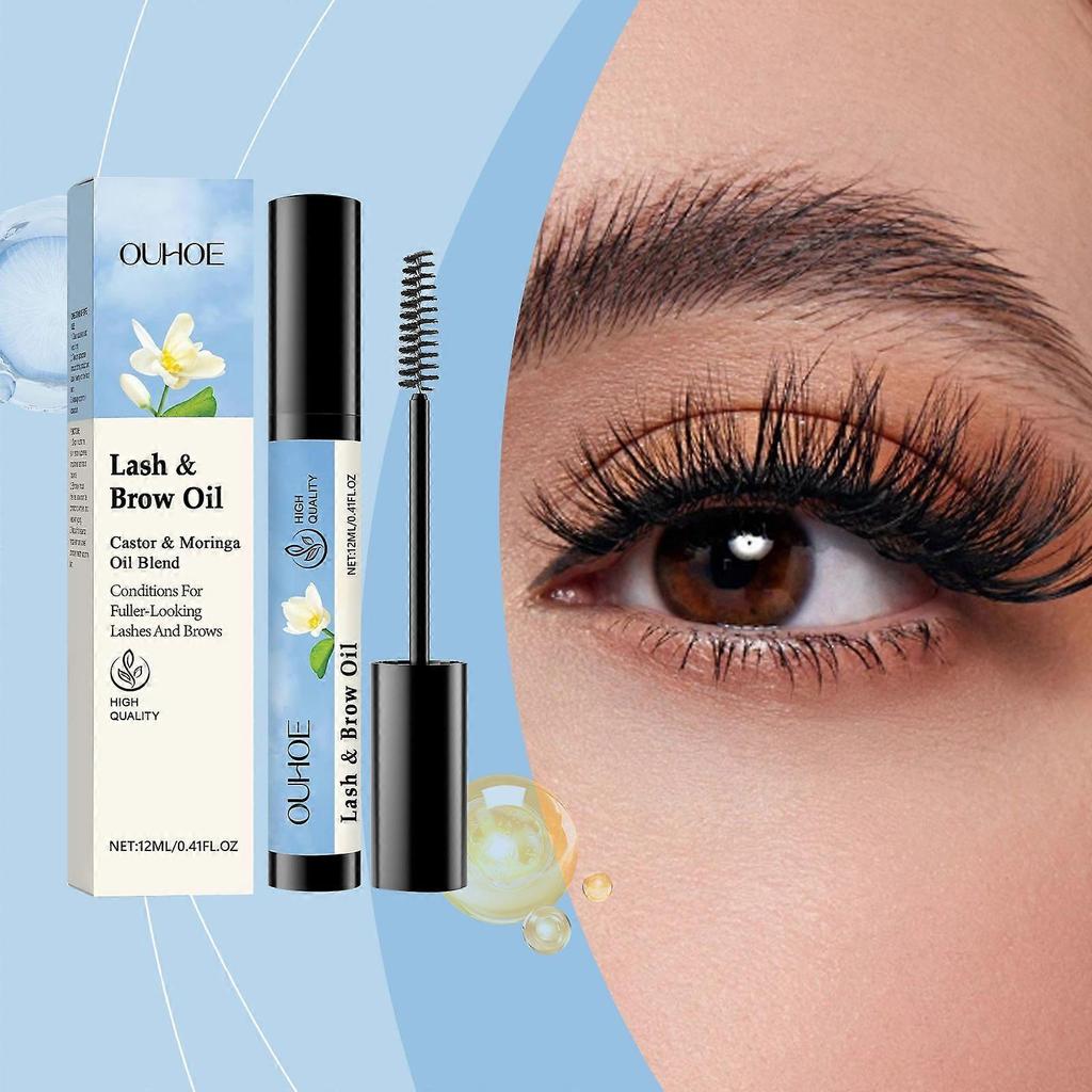 Mascara for Eyelash and Eyebrow Care, Natural-looking, Long-lasting, Dark, Shiny, Curled, and Smudge-proof.