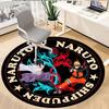 1 Stück Naruto Vs Sasuke Kampf Runde Teppich Flanell Spaß Verspieltes Design Wohnzimmer Schlafzimmer Bodenmatte Heimdekoration Kinderzimmer Teppich Y82829