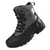 Men Casual Ankle Boots Lace Up Platform Shoes Black High Top Sneakers Walking Non Slip Comfortable