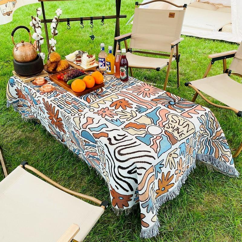Sofa Cover Towel Soft Travel Camping Tapestry Bohemian Chair Throw Blanket Boho
