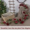 Artificial Rose Vine Decoration for Living Room