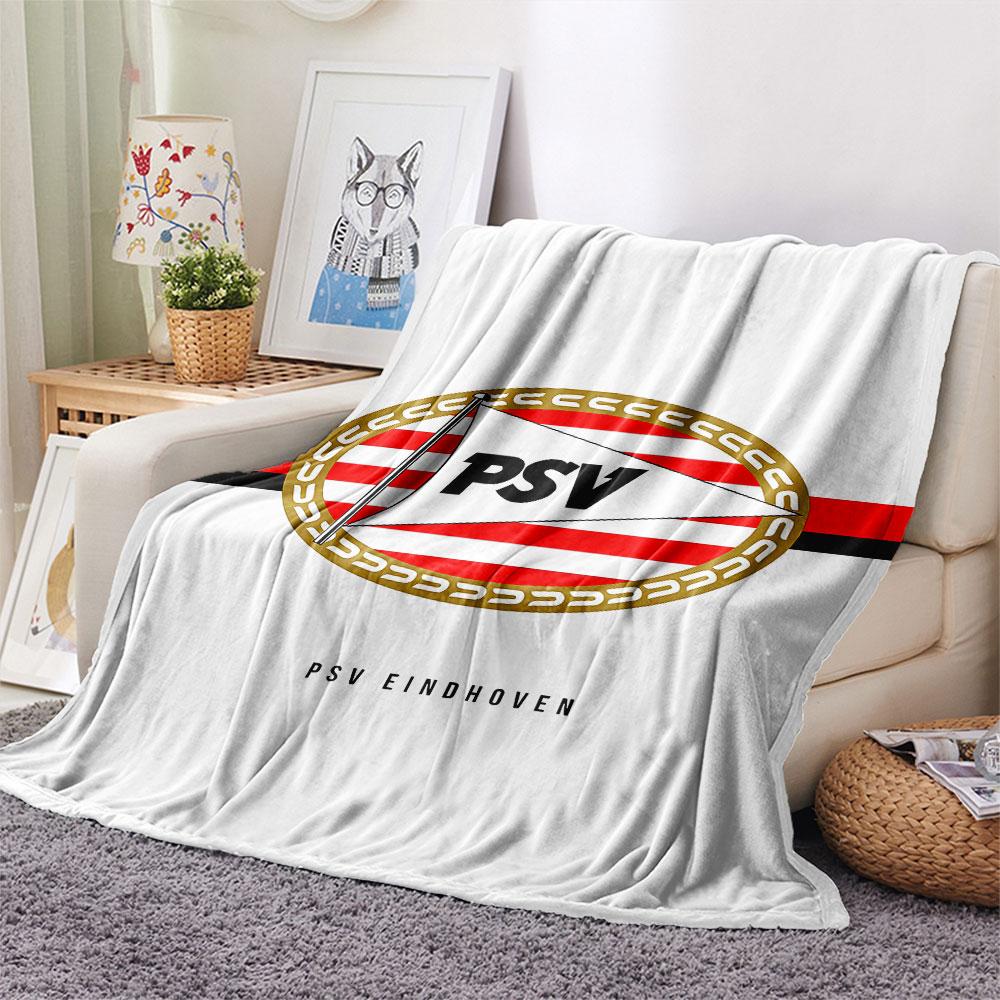 1PC PSV Eindhoven Patterned Flannel Blanket Suitable For All Seasons for Home Decor Warmth and Comfort Gifts Holiday Present