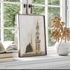 Aquarell Islamische Kalligraphie Kaaba Moschee Leinwand Malerei Wohnzimmer Dekoration Wand Kunstdruck Muslimischen Hause Bild