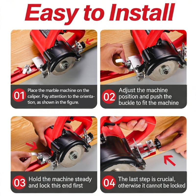 Professional Aluminum Miter Gauges For Power Chainsaws With Reverse Locking Mechanism And Two Size Available