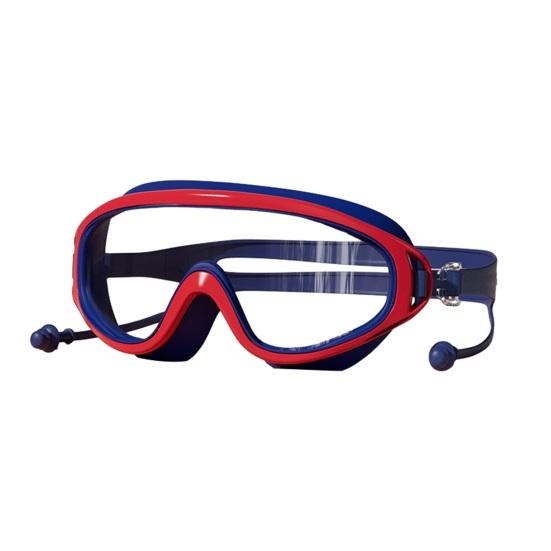 

Children Swim Goggles with Earplugs Waterproof No Leakage Anti-Fog UV Protection Clear Lens Boys Girls Swimming Goggles Eyewear синій