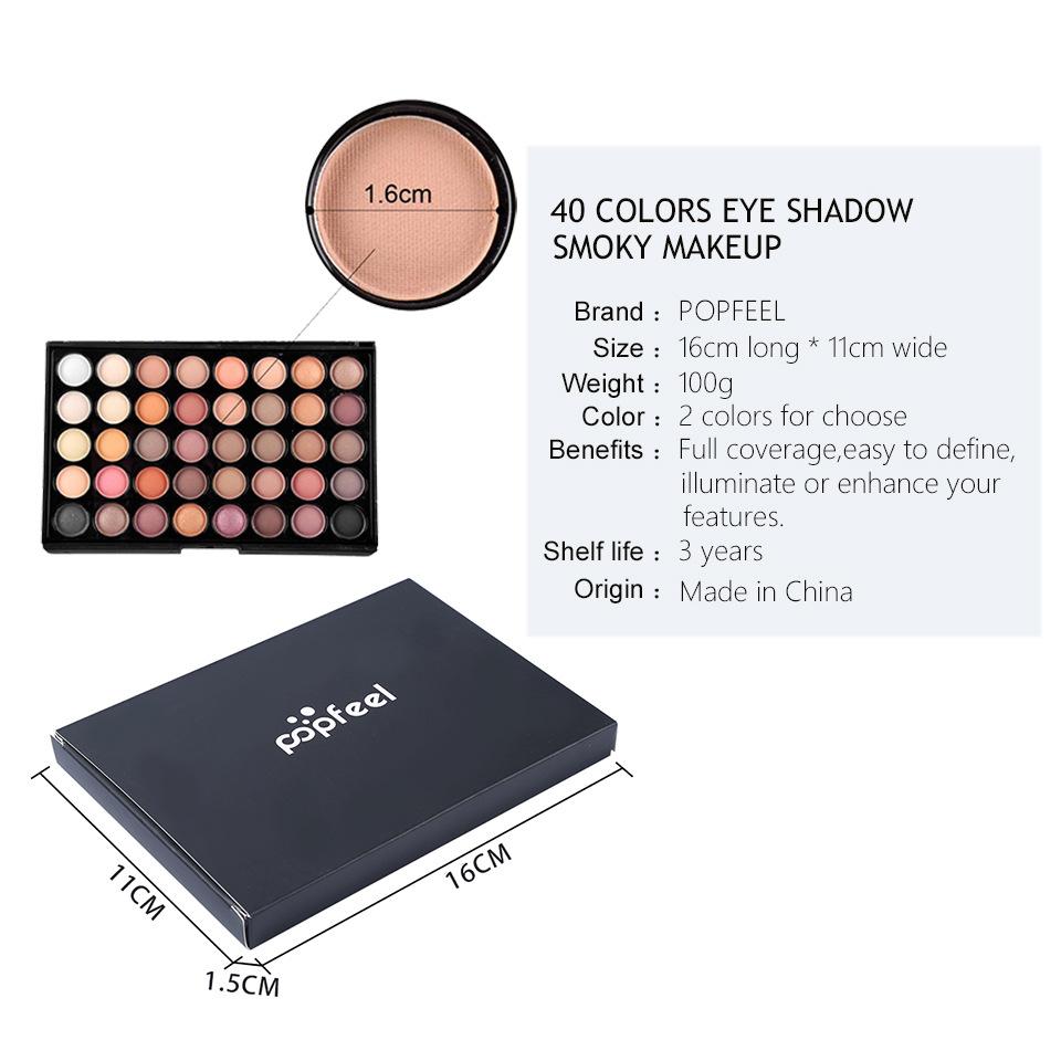 40-Color Eyeshadow, Pearlescent Matte, Earth Color, Candy Color, Stage Studio To Modify Eye Makeup