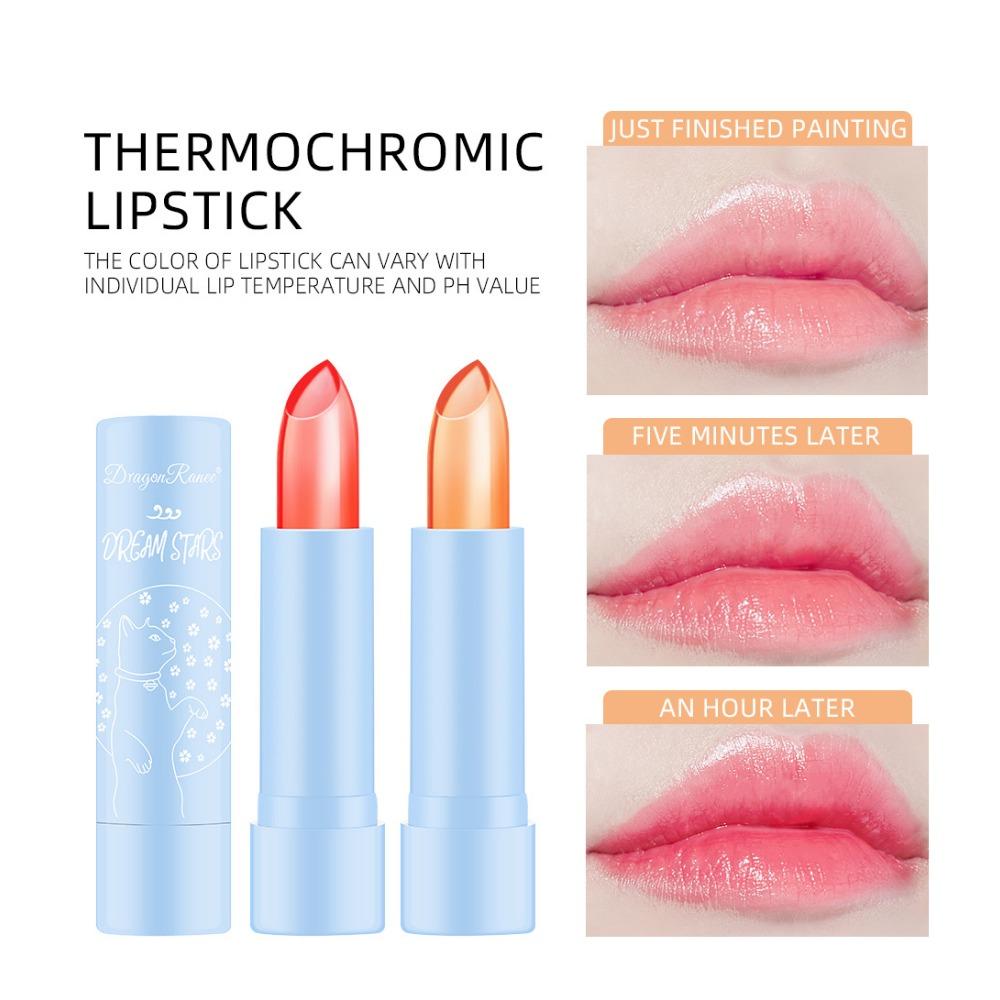 Dragon Ranee Zmień szminkę Trwałe nawilżanie nie jest łatwe do odbarwienia, Wodoodporna i nawilżająca galaretka aloesowa czerwona