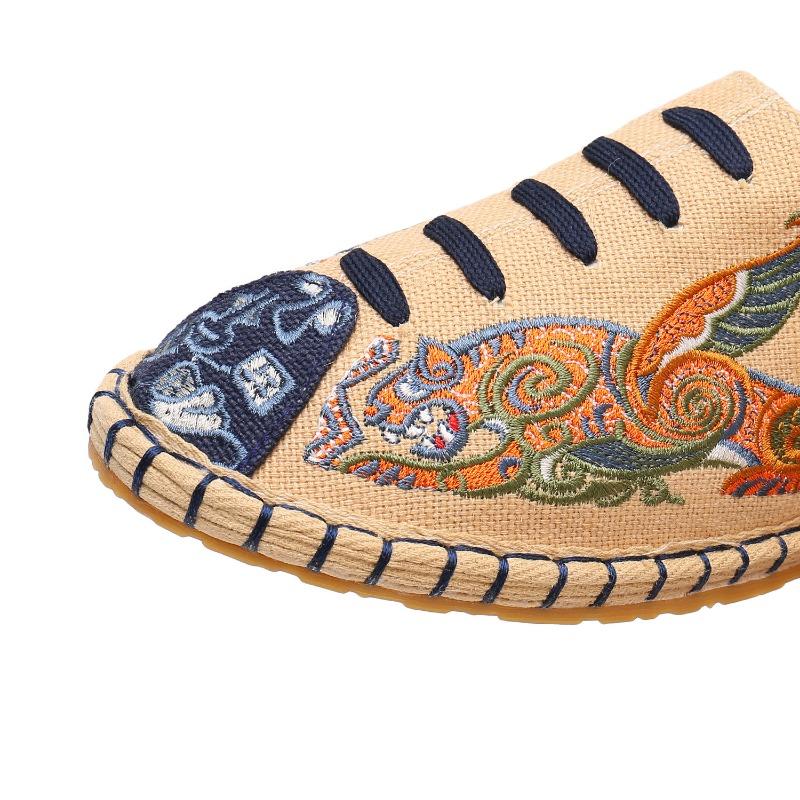 Chinese-style Embroidered Multi-layered Sole Cloth Shoes for Both Men and Women, Ethnic-style Embroidered Cloth Shoes