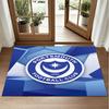 Portsmouth FC Design Crystal Velvet Rug Soft Decorative Mat for Bedroom Entrance