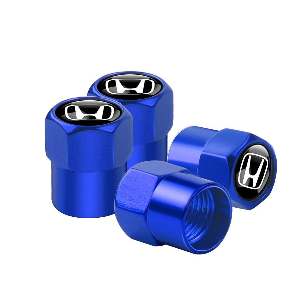 kymcz10 4pcs Car Wheel Tires Valves Tyre Stem Caps for Honda Type R Type S VTEC DOHC Modulo Vezel Legend Si RR Insight Spirior Hrv Jazz